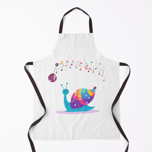Item preview, Enchanting Snail with a Cupcake Shell and a Dancing Snail Surrounded by Musical Notes designed and sold by Jasava Shop.