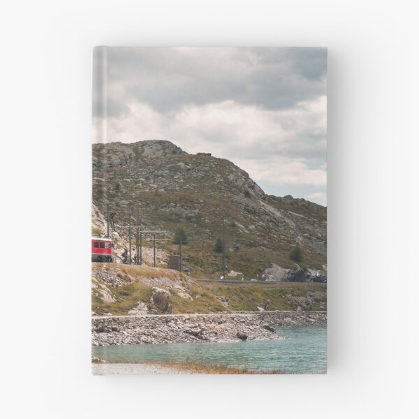 Item preview, Adventurous railway journey through Alpine landscape on Bernina line at Lago Bianco, Switzerland designed and sold by svanaerschot.