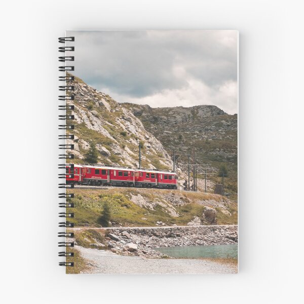Item preview, Adventurous railway journey through Alpine landscape on Bernina line at Lago Bianco, Switzerland designed and sold by svanaerschot.
