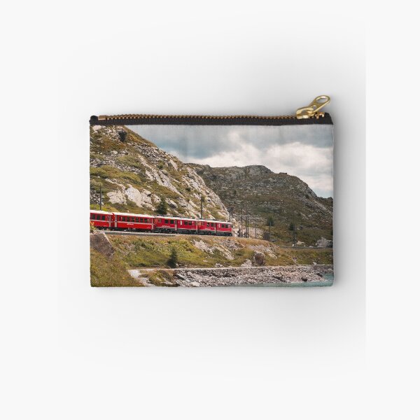 Item preview, Adventurous railway journey through Alpine landscape on Bernina line at Lago Bianco, Switzerland designed and sold by svanaerschot.