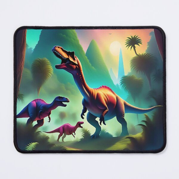 Item preview, Colorful graphic dinosaurs t-shirt design designed and sold by Purr95.