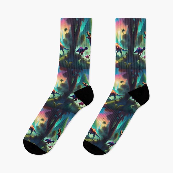 Item preview, Colorful graphic dinosaurs t-shirt design designed and sold by Purr95.