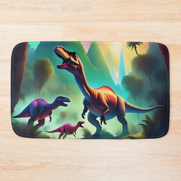 Item preview, Colorful graphic dinosaurs t-shirt design designed and sold by Purr95.