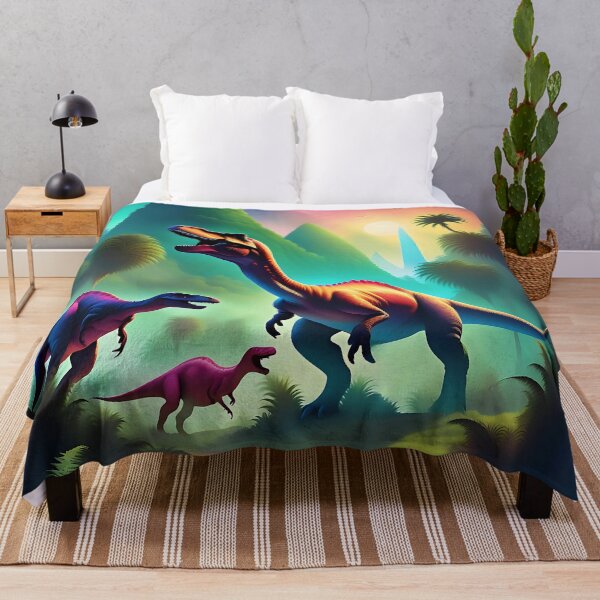 Item preview, Colorful graphic dinosaurs t-shirt design designed and sold by Purr95.