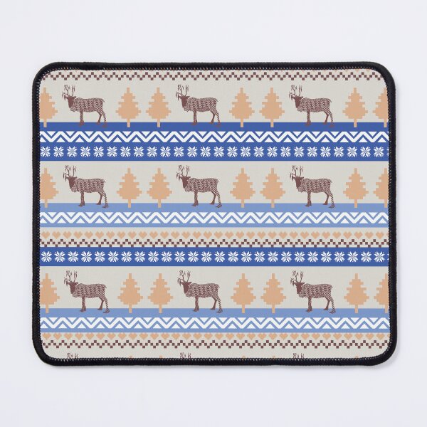 Item preview, Fair Isle Classic Patchwork Reindeer Ugly Christmas Sweater Print 1 designed and sold by Daniel Bevis Design.