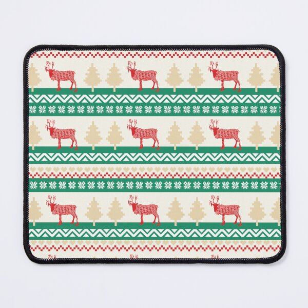 Item preview, Fair Isle Classic Patchwork Reindeer Ugly Christmas Sweater Print 2 designed and sold by Daniel Bevis Design.