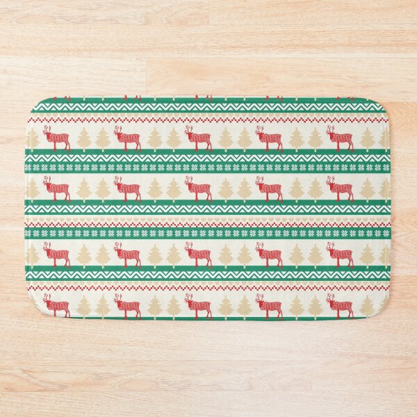 Item preview, Fair Isle Classic Patchwork Reindeer Ugly Christmas Sweater Print 2 designed and sold by Daniel Bevis Design.