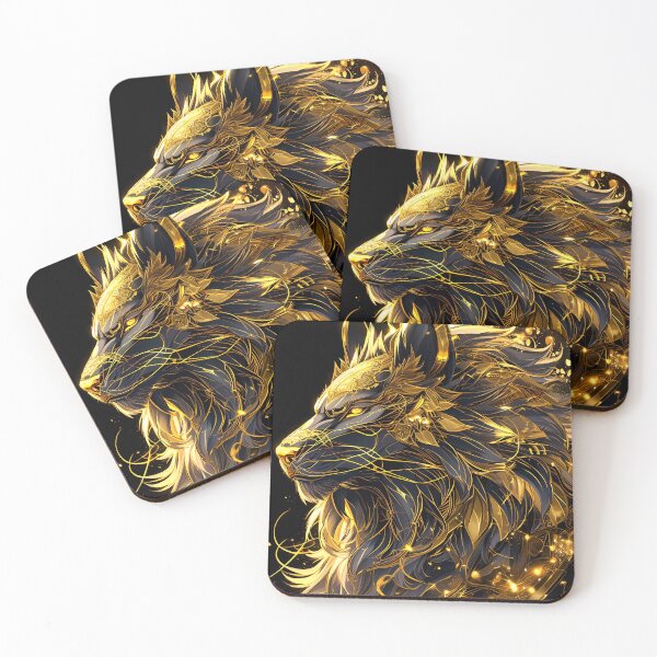 Item preview, Majestic Lyran Creature - Futuristic Golden Beast designed and sold by MystiqSlav.
