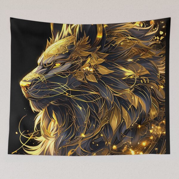 Item preview, Majestic Lyran Creature - Futuristic Golden Beast designed and sold by MystiqSlav.
