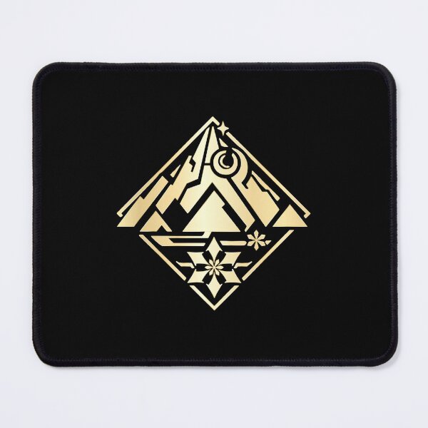 Item preview, Genshin Impact Dragonspine Area Emblem Gold Symbol designed and sold by Kubala Designs.