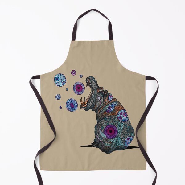 Item preview, Hippo biting bubbles designed and sold by Every-wen.