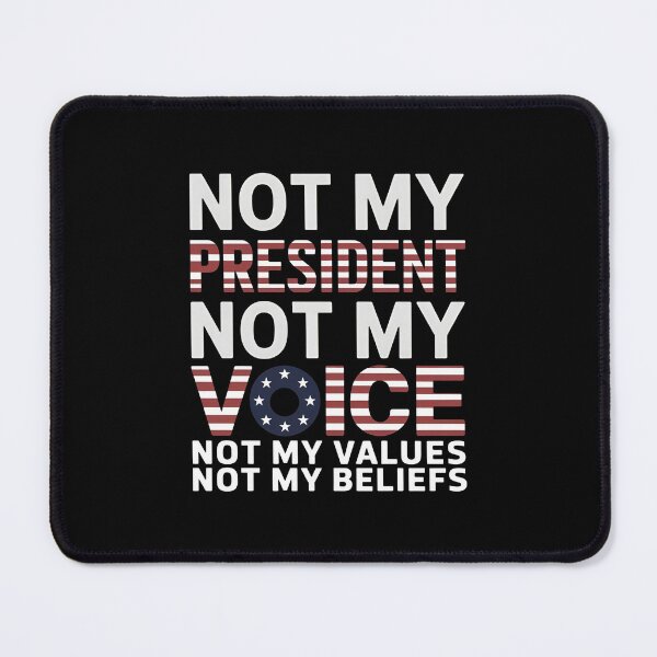 Item preview, Not My President Not My Voice - A great gift for those who boldly stand for their values and speak out against injustice! designed and sold by ZyziowskyArt.