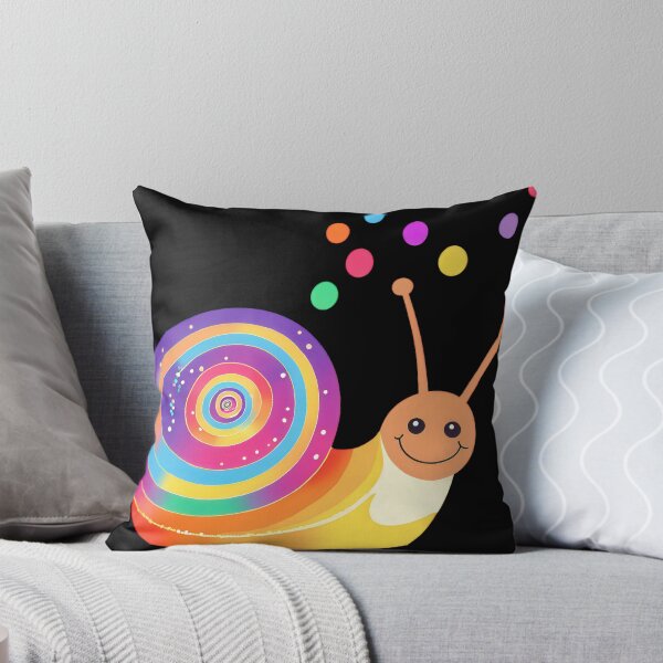 Item preview, Whimsical Snail with a Cupcake Shell and a Happy Snail Sporting a Glittery Rainbow Shell designed and sold by Jasava Shop.