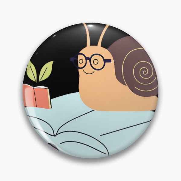 Item preview, Charming Snail with a Cupcake Shell and a Tiny Snail Carrying a Book on Its Shell designed and sold by Jasava Shop.