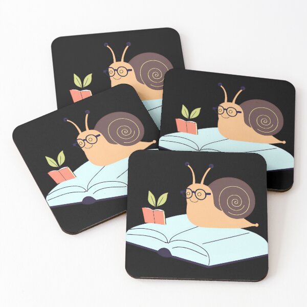 Item preview, Charming Snail with a Cupcake Shell and a Tiny Snail Carrying a Book on Its Shell designed and sold by Jasava Shop.