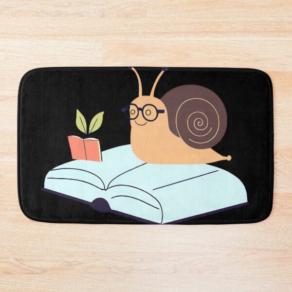 Item preview, Charming Snail with a Cupcake Shell and a Tiny Snail Carrying a Book on Its Shell designed and sold by Jasava Shop.