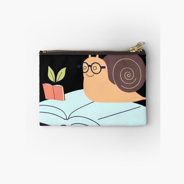 Item preview, Charming Snail with a Cupcake Shell and a Tiny Snail Carrying a Book on Its Shell designed and sold by Jasava Shop.