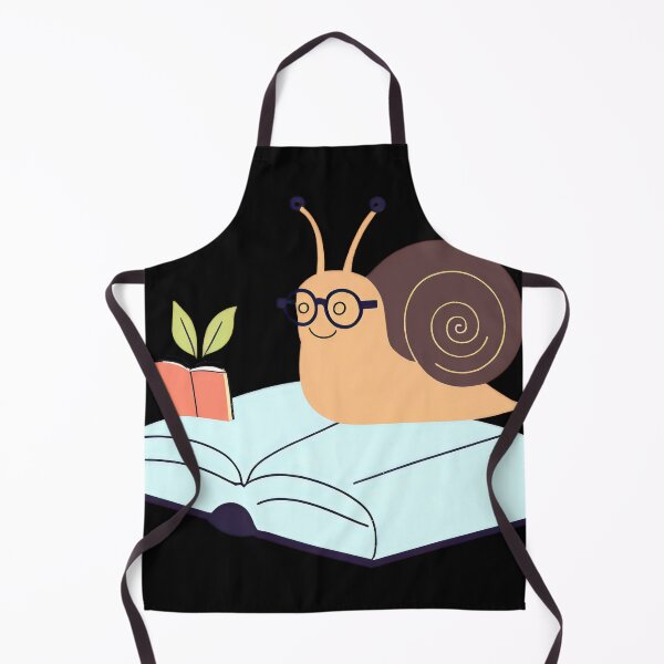 Item preview, Charming Snail with a Cupcake Shell and a Tiny Snail Carrying a Book on Its Shell designed and sold by Jasava Shop.