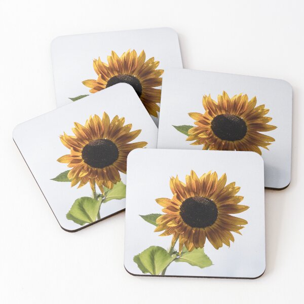 Item preview, Singular Vivid Sunflower Against Milky Sky designed and sold by Georgia Mizuleva.