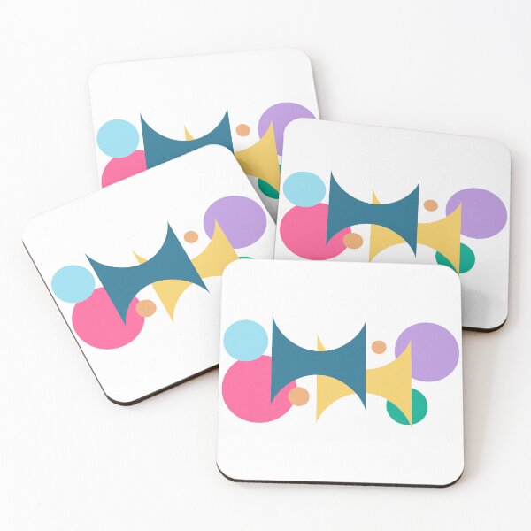 Item preview, Abstract Shapes With Circles With Pastel Colors designed and sold by Henrylizarraga.