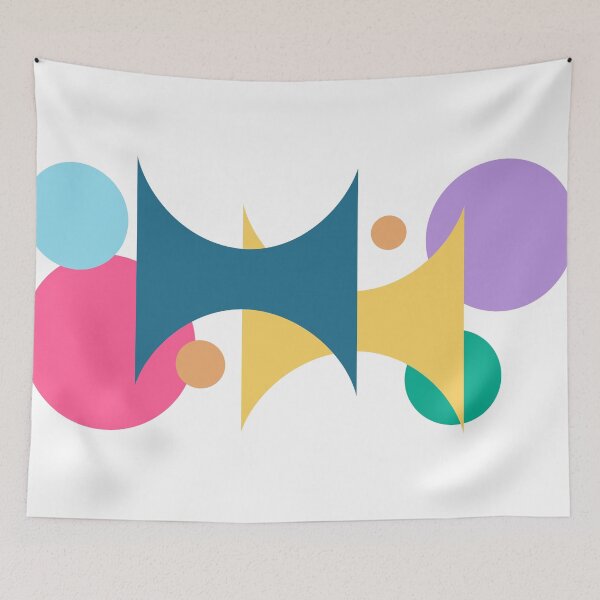 Item preview, Abstract Shapes With Circles With Pastel Colors designed and sold by Henrylizarraga.