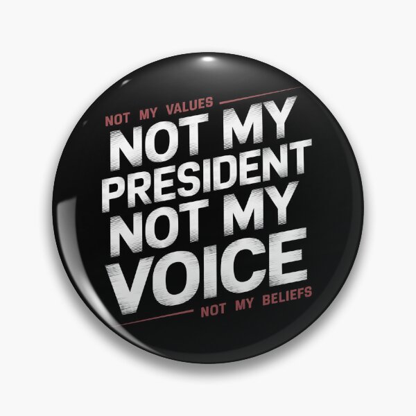 Item preview, Not My President Not My Voice - A great gift for those who boldly stand for their values and speak out against injustice! designed and sold by ZyziowskyArt.