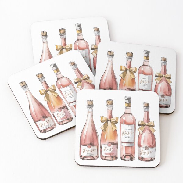 Item preview, Cute Watercolor Rose Bottles designed and sold by ArtQueen777.
