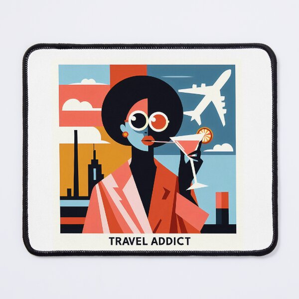 Item preview, Travel Addict – Surreal Minimalist Cubic Art designed and sold by OzzFrequency.