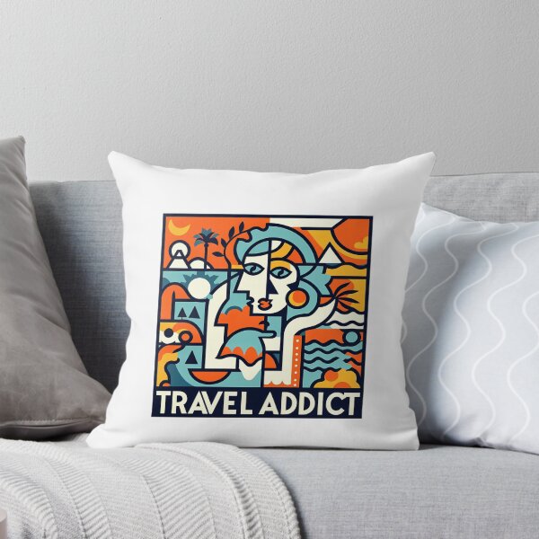 Item preview, Travel Addict – Surreal Minimalist Cubic Art designed and sold by OzzFrequency.
