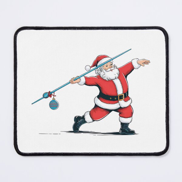 Item preview, Funny Throwing Christmas Cheer, Santa Javelin Thrower, Christmas 2025 designed and sold by ArtByKatti.