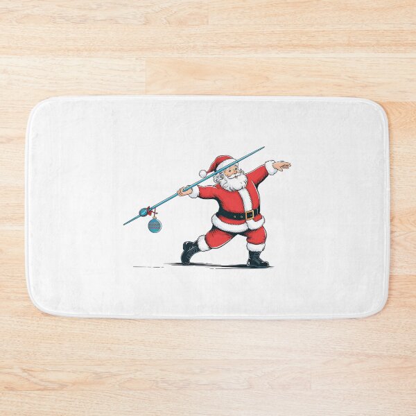 Item preview, Funny Throwing Christmas Cheer,  Santa Javelin Thrower, Christmas 2025 designed and sold by ArtByKatti.