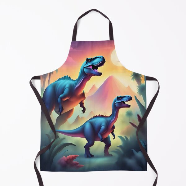Item preview, Epic colorful dinosaurs and sunset designed and sold by Purr95.