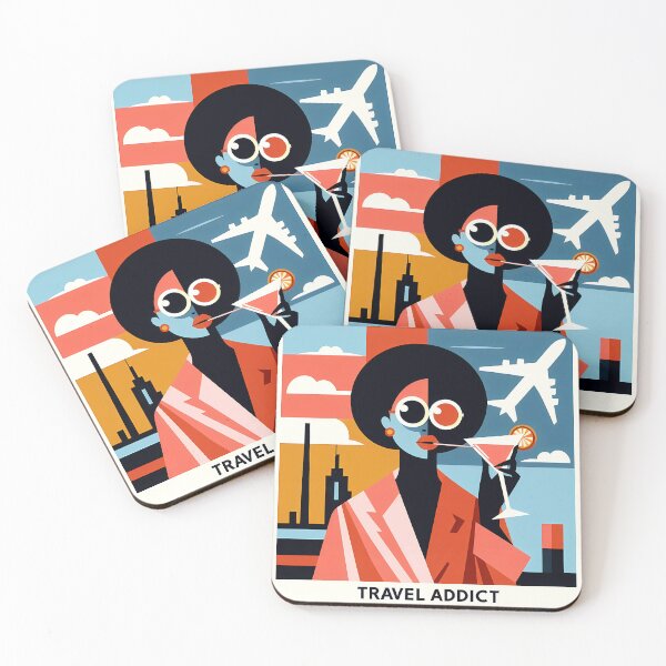 Item preview, Travel Addict – Surreal Minimalist Cubic Art designed and sold by OzzFrequency.