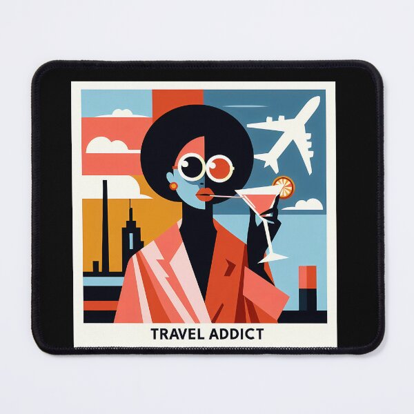 Item preview, Travel Addict – Surreal Minimalist Cubic Art designed and sold by OzzFrequency.
