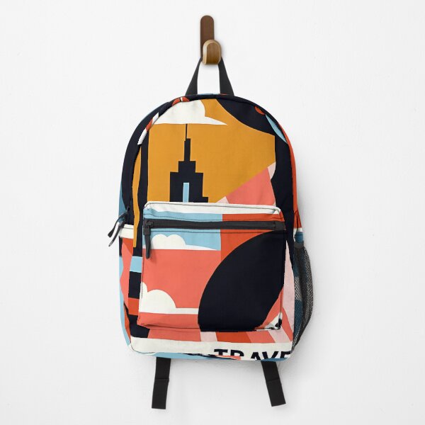 Item preview, Travel Addict – Surreal Minimalist Cubic Art designed and sold by OzzFrequency.