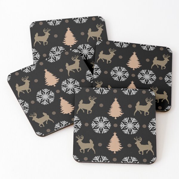 Item preview, Funny Enchanting Christmas Deer Pattern, Holiday Snowflake Design with Pine Trees, Festive Winter Season Celebration designed and sold by NADIASHOP86.