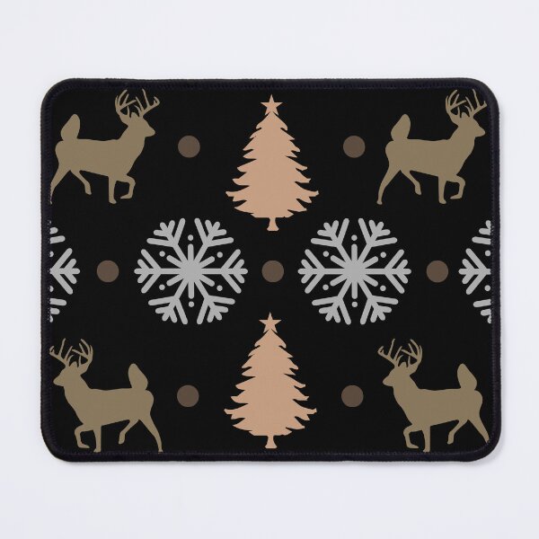 Item preview, Funny Enchanting Christmas Deer Pattern, Holiday Snowflake Design with Pine Trees, Festive Winter Season Celebration designed and sold by NADIASHOP86.