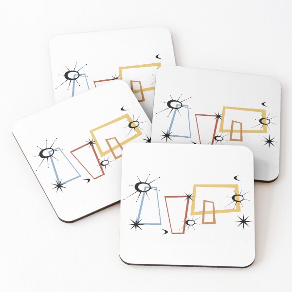 Item preview, Orbits, Retro Squares, Stars And Moons designed and sold by Henrylizarraga.