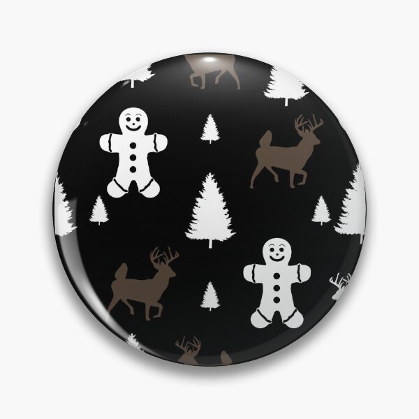 Item preview, Elegant Woodland Deer Christmas Pattern,Rustic Holiday Buck Silhouette,Nordic Christmas Deer Winter designed and sold by NADIASHOP86.