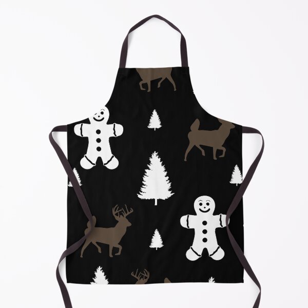Item preview, Elegant Woodland Deer Christmas Pattern,Rustic Holiday Buck Silhouette,Nordic Christmas Deer Winter designed and sold by NADIASHOP86.
