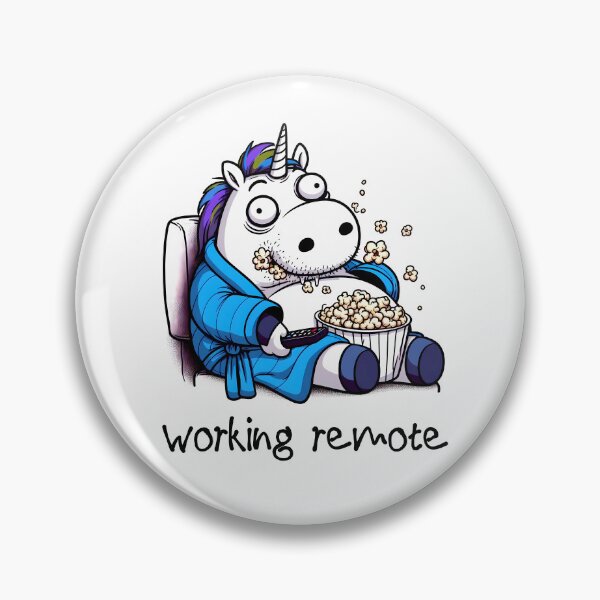 Item preview, Unicorn Working From Home in a Bathrobe designed and sold by FrozenRoscoe.