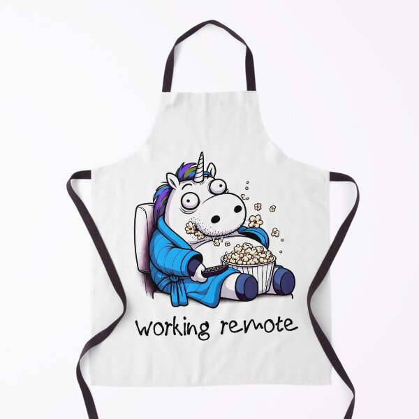 Item preview, Unicorn Working From Home in a Bathrobe designed and sold by FrozenRoscoe.