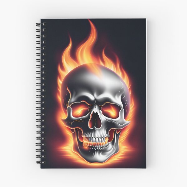 Item preview, A skull on fire designed and sold by Purr95.