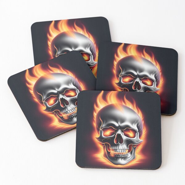 Item preview, A skull on fire designed and sold by Purr95.