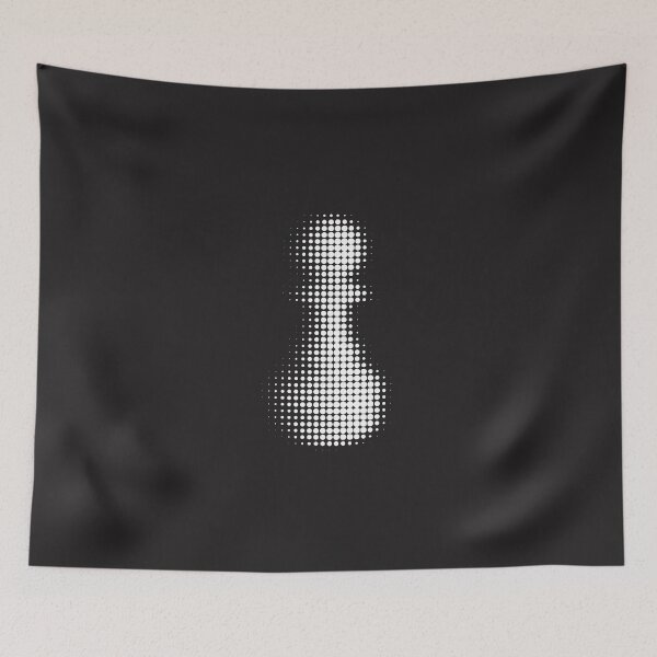 Item preview, Chess White Pawn Halftone Effect designed and sold by trepiu.