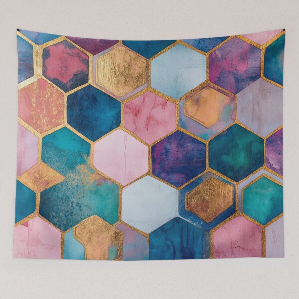 Item preview, Bohemian Vibrant Honeycomb designed and sold by GrinGalore.