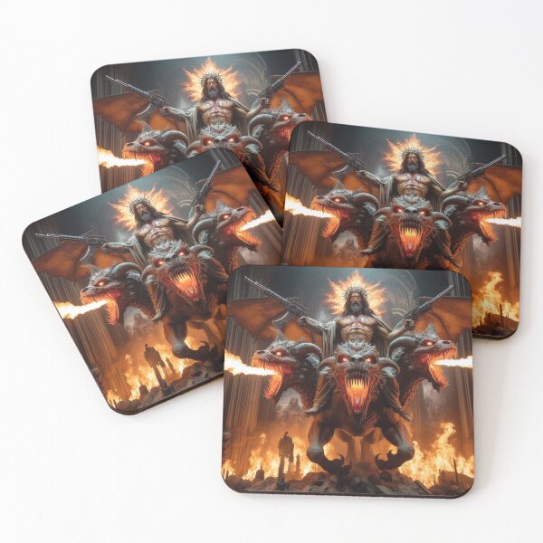 Item preview, Jesus & dragons designed and sold by BantrHub.