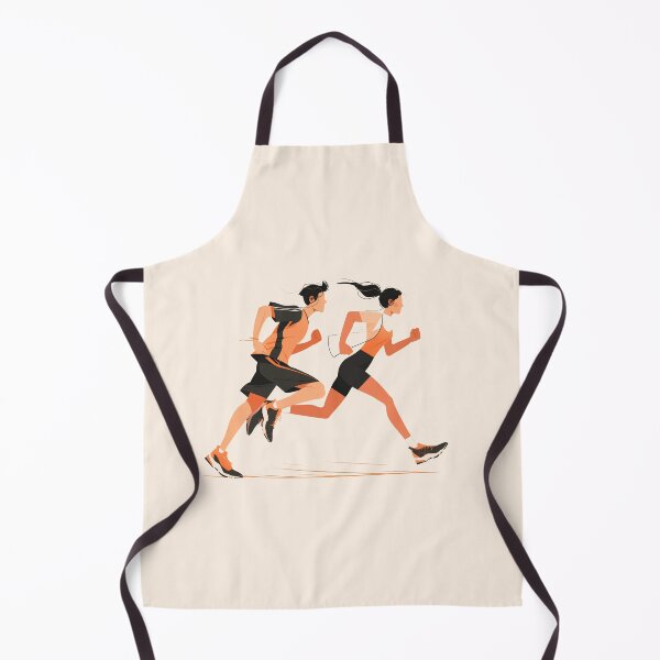 Item preview, Stylish Jogging Duo - Minimalist Illustration designed and sold by Windy-market.
