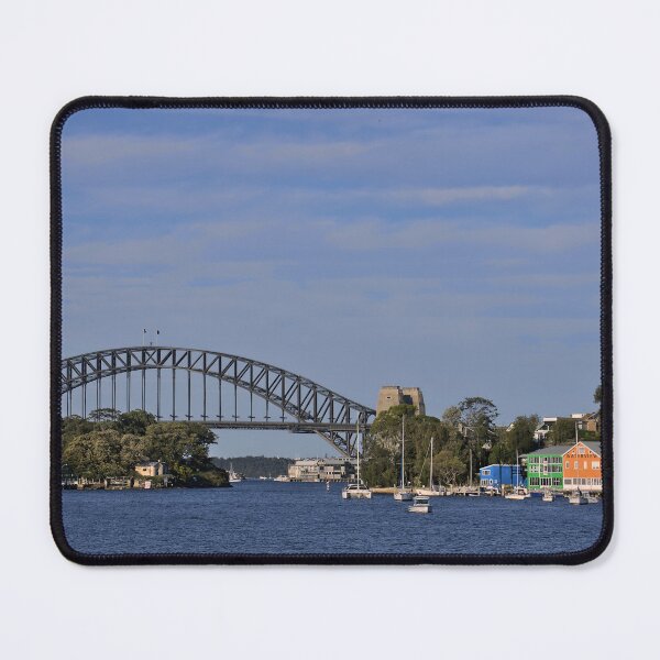 Item preview, The Waterview Wharf Workshops and the Sydney Harbour Bridge designed and sold by Cissa King Photography.