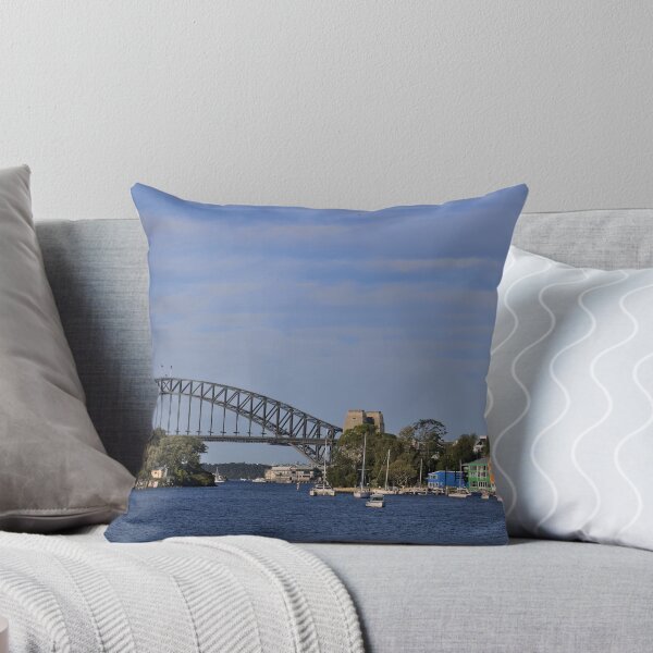 Item preview, The Waterview Wharf Workshops and the Sydney Harbour Bridge designed and sold by Cissa King Photography.